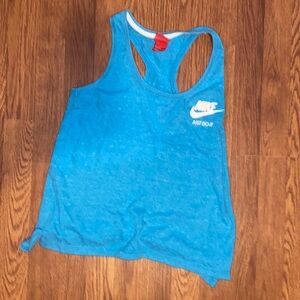 Blue Nike athletic tank top